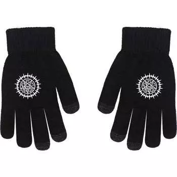 Черный дворецкий Чарльз Себастьян Аниме Онлайн Игра Периферийные перчатки Полный палец Черный Противоскользящий Утолщение Тепло Average Size