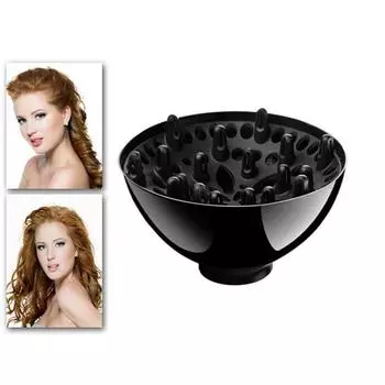 Черный фен-диффузор, парикмахерский инструмент, чехол для фена диаметром 4,3-4,5 см, естественно волнистые вьющиеся аксессуары для фена