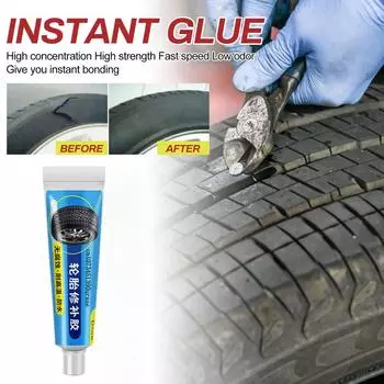 Черный герметик для мгновенного ремонта шин Жидкая резина Износостойкий резиновый некоррозионный клей Мощный резиновый клей Инструмент для склеивания