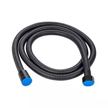 Черный гибкий шланг для душа из нержавеющей стали, длинный шланг для душа в ванной, удлинитель для сантехнической трубы, трубка для протягивания 60cm