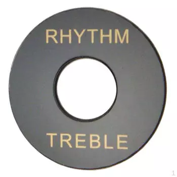 Черный гитарный тумблер-переключатель ритм-кольцо для аксессуаров для инструментов, упаковка из 5 шт.