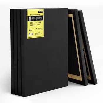 Черный холст F6 6 предметов Художественные принадлежности Холст Масло Картина 41x32 см Черный жирный холст Акрил Акварель Акрил Деревянная рамка Панель Доска