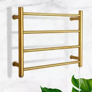 Черный/хром/золотой электрический рельс. Умный обогреватель. Скрытая/открытая проводка. Подогреваемая полка. Сушилка для полотенец из нержавеющей стали. us&Right золотой