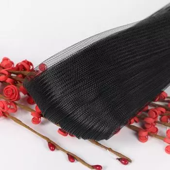 Черный и белый эластичный сетчатый пояс для юбок для латинских танцев и аксессуаров для хвостиков