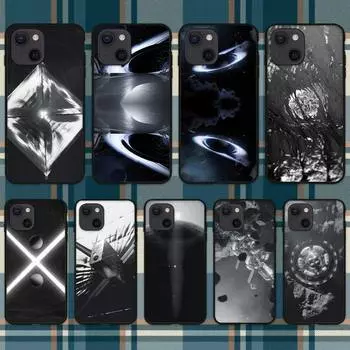 Черный и белый космический чехол для телефона iPhone 11 12 Mini 13 14 Pro XS Max X 8 7 6s Plus 5 SE XR Shell iPhone14