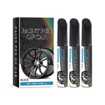 Черный карандаш для восстановления царапин на колесах автомобиля, краска для удаления царапин на автомобиле, карандаш для подкраски(10 мл*3) One Size