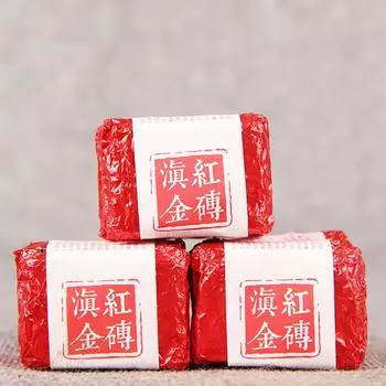 Черный китайский чай Mini Fengqing Yunnan Dianhong Gold Cube Compressed tea Small Cake 100g
