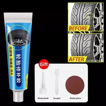 Черный клей для ремонта шин, жидкий, мощный, износостойкий, некорродирующий клей для ремонта автомобилей, велосипедов, мгновенное склеивание