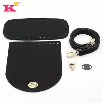 Черный комплект чехлов для сумки на плечо: Материалы и аксессуары для вязания крючком своими руками