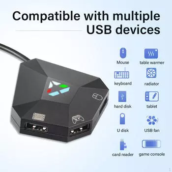 Черный конвертер USB-клавиатуры для аксессуаров N-Switch