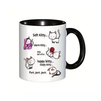 Черный кот Черный кот Котенок Керамическая кружка для кофе Котенок Чайная чашка Temu Новый Мяу 301-400ml