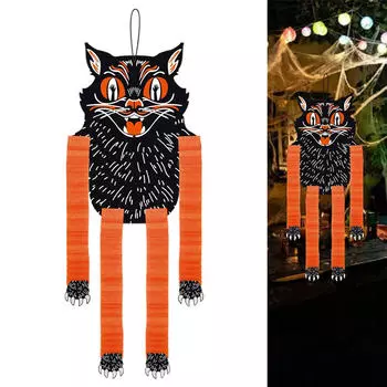 Черный кот украшение на Хэллоуин подвесное украшение, фестиваль декоративные принадлежности для вечеринок реквизит, праздник