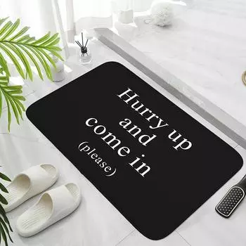 Черный коврик для входа в комнату и кухню — противоскользящий и устойчивый к пятнам, с резиновой основой, лучший выбор для входа в дом. 40cmx60cm