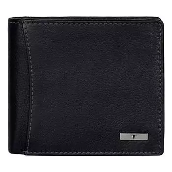 Черный кожаный мужской кошелек Oliver, 6 слотов для карт 13 X 11 X 2.5 CM чёрный