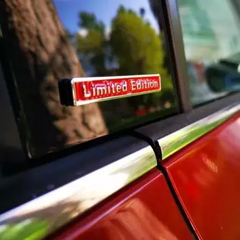 Черный/красный 3D металлический значок ограниченного выпуска универсальная наклейка на автомобиль для стайлинга автомобиля красный