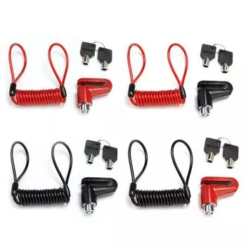 Черный Красный Противоугонный Стальной Проволочный Замок Дисковые Тормоза Колеса Блокиратор для Xiaomi M365 Электрический Самокат Замок Аксессуары