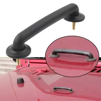 Черный кронштейн крепления капота для Jeep TJ 1997-2006 JK Wrangler 2007-18 55176422