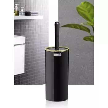 Черный круглый держатель для унитаза Gold Series