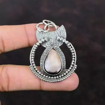 Черный кулон из перламутра Замечательные ювелирные изделия Кулон из стерлингового серебра 925 пробы Настоящий драгоценный камень Ювелирные изделия ручной работы Подарок для мамы Красивые ювелирные изделия