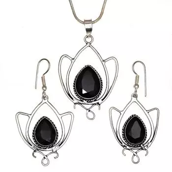 Черный кулон на позвоночнике с драгоценными камнями, ювелирные изделия ручной работы ко Дню святого Валентина, золото