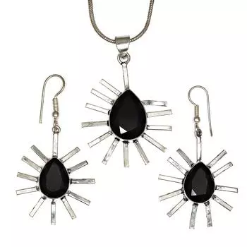 Черный кулон на позвоночнике с драгоценными камнями, ювелирные изделия ручной работы ко Дню святого Валентина, золото