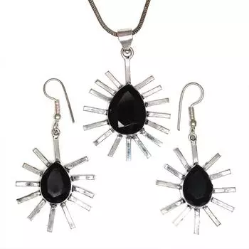 Черный кулон на позвоночнике с драгоценными камнями, ювелирные изделия ручной работы ко Дню святого Валентина, золото