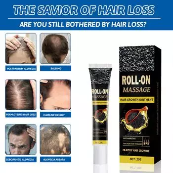 Черный кунжутный крем для массажа волос Растительный питательный массажный крем для ухода за волосами чёрный