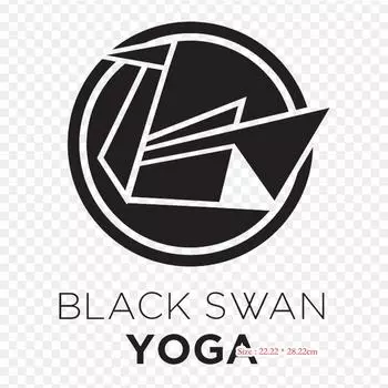 Черный лебедь для йоги, термопереносная печать, виниловые нашивки, наклейки для одежды, аппликации «сделай сам», моющиеся нашивки