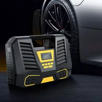 Черный, легкий в переноске, насос для накачки шин с широкой совместимостью, легкий, портативный воздушный компрессор