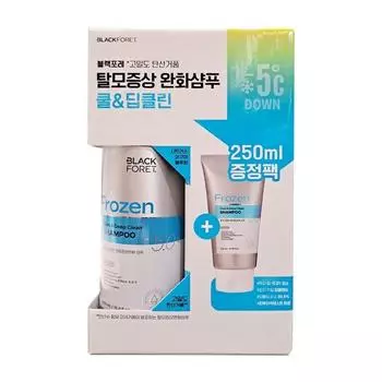 [Черный лес] Шампунь против выпадения волос Frozen Cool & Deep Clean 500 мл + 250 мл