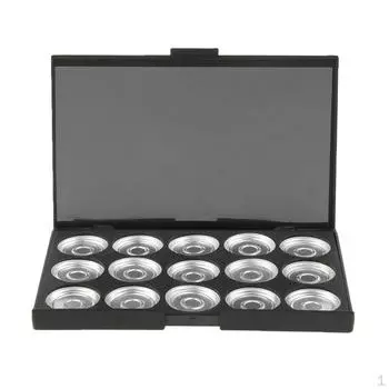 Черный Макияж Пустые Тени Для Век Румяна Футляр Косметической Коллекции Маленький