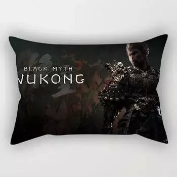 Черный Миф Обезьяна Укун Наволочка Подушка Диван Чехлы Подушка Поясничная Подушка для Дома 50*30 cm