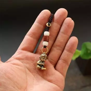 Черный Миф Укун Игровой Периферийный Брелок Латунная Медная Монета Автомобильный Кулон Стереоскопический Школьный Сумка Багаж Автомобильный Кулон Украшение A1