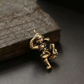 Черный Миф Укун Игровой Периферийный Брелок Латунный Ретро Шнур Стереоскопический Школьный Сумка Багаж Автомобильный Подвесной Украшение Аксессуар A2