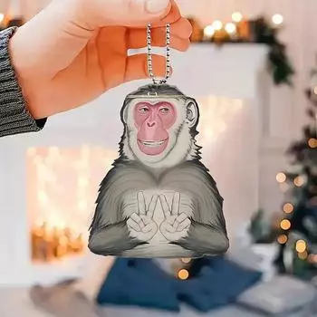 Черный Миф Укун Игровые Автомобильные Аксессуары Игровая Периферийная Фигурка Акриловый Автомобильный Брелок Король Обезьян Подвеска Солнце Подарок Геймеру Фанатам 1