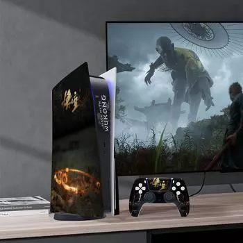 Черный Миф Укун Полный Корпус Виниловая Наклейка Наклейка Пылезащитный Защитный Чехол для Контроллеров Цифровой Консоли PS5 Disc