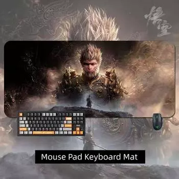 Черный Миф WuKong Monkey Ноутбук Компьютер Игровой Большой Коврик Для Мыши Клавиатура Коврик 30*70 cm