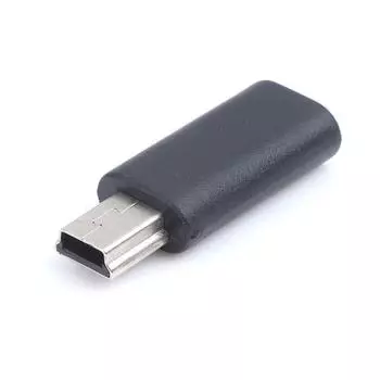 Черный микро-USB-мама к мини-USB-адаптеру-переходнику зарядного устройства