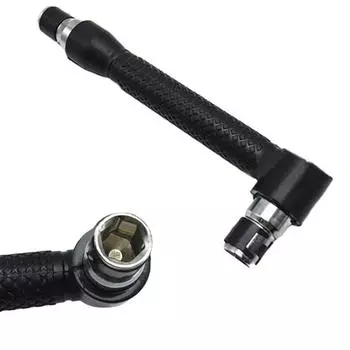 Черный мини-трещоточный ключ 1/4, отвертка, торцевые ключи, стержни, ручной инструмент с битой