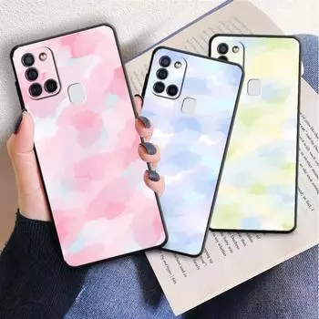 Черный мягкий чехол для телефона Samsung Galaxy A40 A50 A10 A70 A02s A03s A04s A10s A03 Core A04 A20e A02 A01, чехол с рисунком из мультфильма Samsung A10