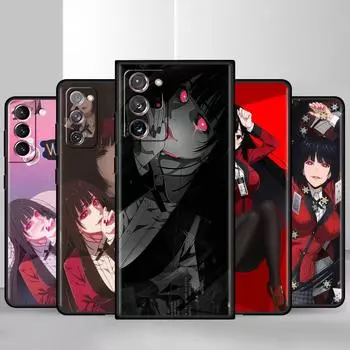 Черный мягкий чехол для телефона Samsung Galaxy S22 S21 S20 Ultra FE S9 S8 S10 Plus Note 20 10 9 Fundas, чехол аниме Kakegurui Jabami Samsung Note 9