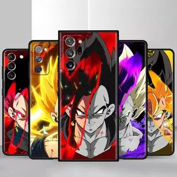 Черный мягкий чехол для телефона Samsung Galaxy S22 S21 S20 Ultra FE S9 S8 S10 Plus Note 20 10 9 Fundas Cover Anime Kakarots Samsung Note 9