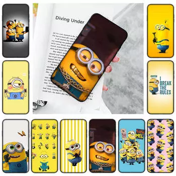 Черный мягкий чехол JM32 Minions для OPPO Reno 8 6 5 4 Pro Plus Find X3 A17 A3 A31 A38 A40 A53 A54 A55 A74 A76 A78 A77 A80 A94 A95 A96 Lite OPPO Reno 10 Pro+ 5G серый