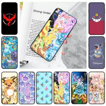 Черный мягкий чехол JP40 Pokemon для OPPO Reno 8 6 5 4 Pro Plus Find X3 A17 A3 A31 A38 A40 A53 A54 A55 A74 A76 A78 A77 A80 A94 A95 A96 Lite OPPO A93 4G аэро