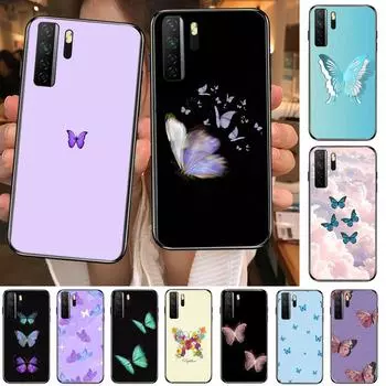 Черный мягкий чехол с красивым рисунком бабочки Пух для Huawei Nova 8 7 6 SE 5T 7i 5i 5Z 5 4 4E 3 3i 3E 2i Pro, чехол для телефона Huawei Nova 3