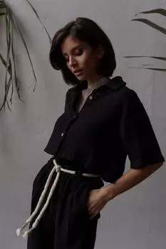 Черный муслиновый комплект Bohemai Olympos Rope