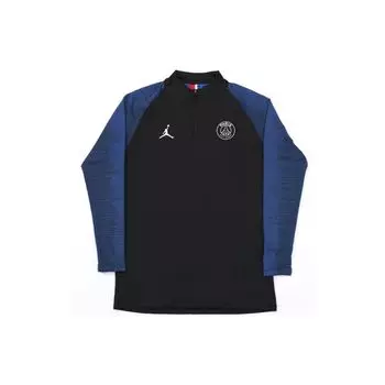 Черный мужской уличный топ Jordan x PSG Strike Drill Training L/S CT3540-010 XS