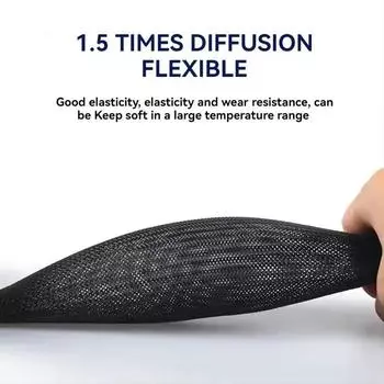 Черный нейлон износостойкий огнестойкий огнестойкий электрический кабельный жгут изоляционная защитная оплетка рукав