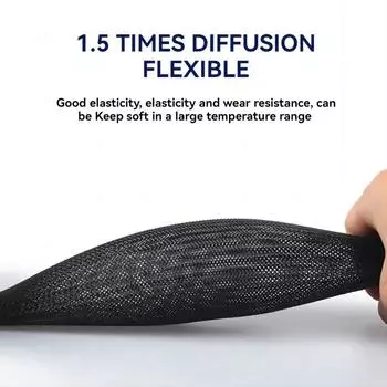 Черный нейлон износостойкий огнестойкий огнестойкий электрический кабельный жгут изоляционная защитная оплетка рукав