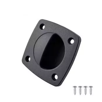 Черная нейлоновая ручка для раздвижной двери, квадратная ручка для люка, аксессуары для яхт, моторных лодок и катеров(4 шт.)